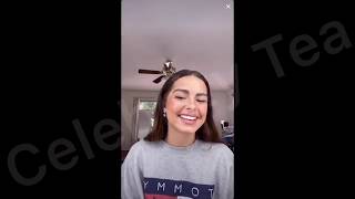 Addison Rae goes live on Tiktok! Talks in a British accent while doing her makeup (eyelash tutorial)