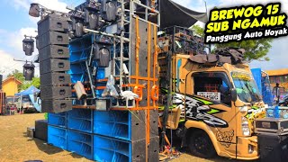 PANGGUNG AUTO HOYAK‼️BREWOG AUDIO TEAM 8 NGAMUK CEK SOUND 15 SUB DI REMBONO WONOREJO PASURUAN
