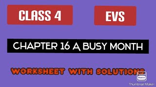 #Studytime Class 4|EVS/Chapter 15/Market to home/Worksheet with solutions