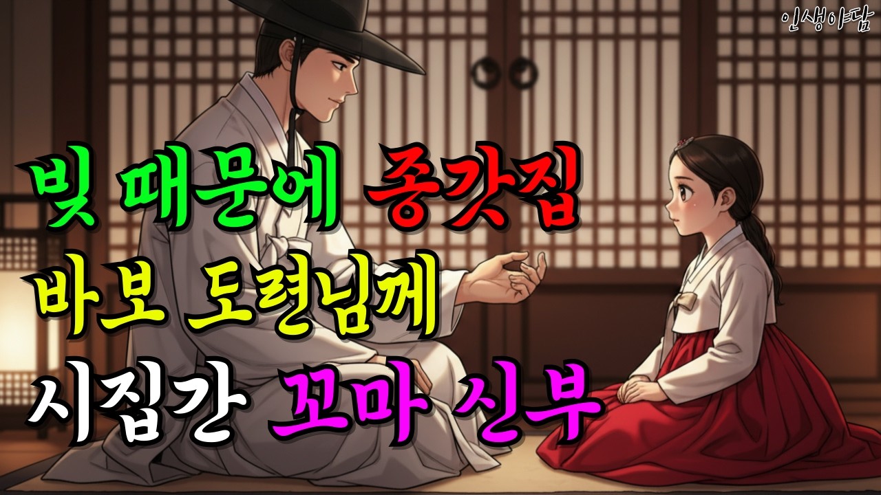 빚 때문에 종갓집 바보 도련님께 시집간 처자ㅣ이야기ㅣ야담ㅣ설화ㅣ민담ㅣ옛날이야기ㅣ전설