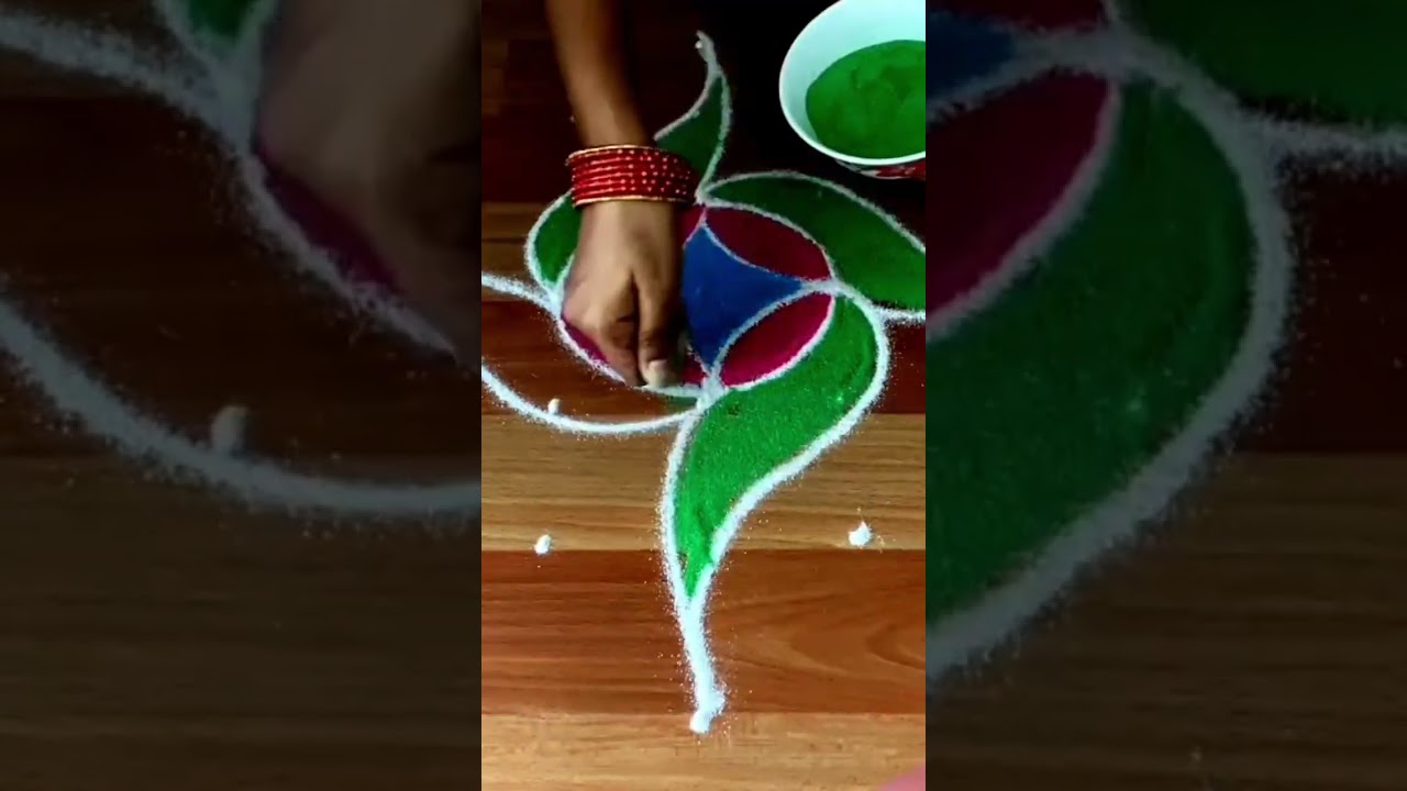 Simple Kolam |daily Kolam |small Kolam 