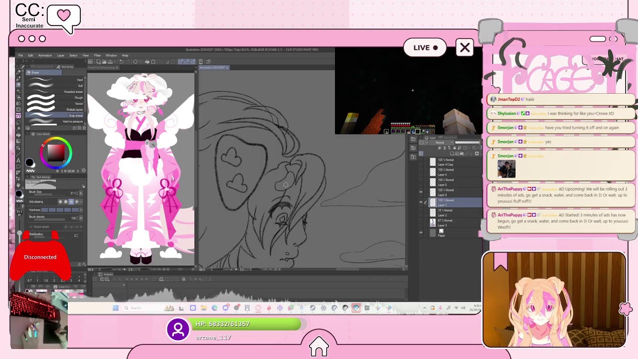 Art! | Vroid model until rebrand! Sorry for mic! New wire soon 💗 | !discord !lurk