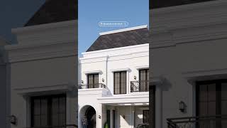 DESAIN RUMAH AMERICAN CLASSIC 🫶🏻 #rumahklasik #americanclassic #desainrumah #desainrumahklasik