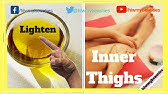 How I lighten my inner thighs with Lemon scrub - YouTube