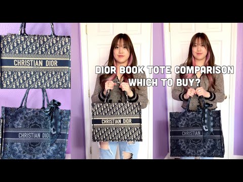 Dior Book Tote Comparisons Mini, Small, Medium, Large How It Looks