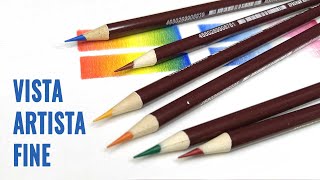 Обзор цветных карандашей Vista Artista Fine ✎ Сравнение с бюджетными карандашами Brutfuner