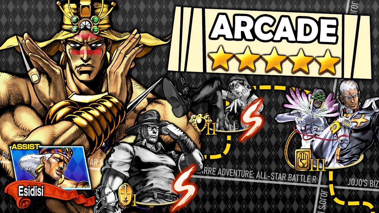 Wamuu - S RANK ONLY Arcade Mode (5★) - JoJo’s Bizarre Adventure: All-Star Battle R