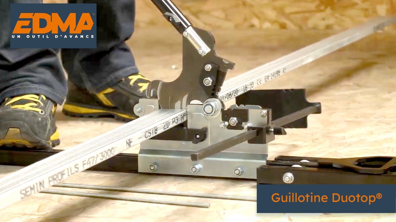 Duotop - Guillotine À Rails Et Montants De 48 mm Et Tiges Filetées De 6 mm  (M6) - Manubricole