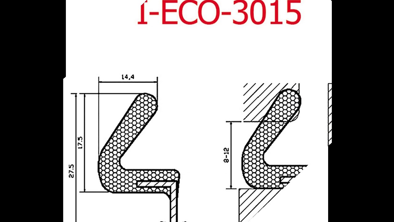Brown VinylClad Foam Kerf Door Seal YouTube