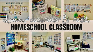 Clean Decorate Reset My Homeschool Classroom Amazon Homeschooling Essentials Haul