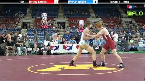 Junior 152 - Jeffrey Gailfus (Minnesota) vs. Westo...
