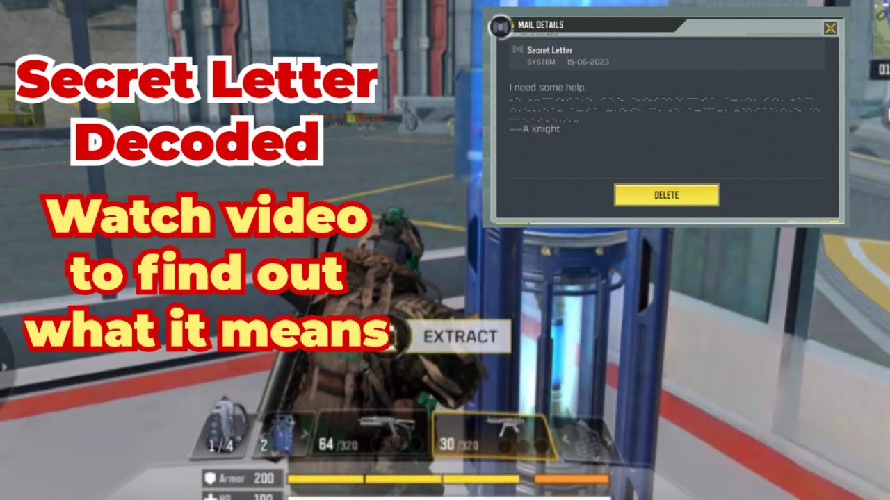 Secret letter in codm. What does it mean? #codmobile #callofdutymobile ...