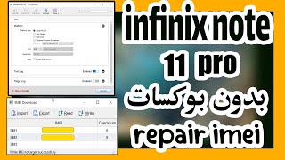 repair imei infinix note 11 pro without any box
