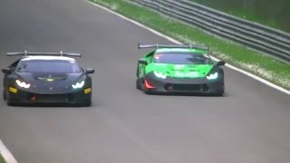 Lamborghini Huracán LP 620-2 Super Trofeo highest speed and hardest braking at Monza circuit