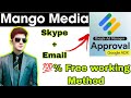 Mango media google adx method for free  google adx approval