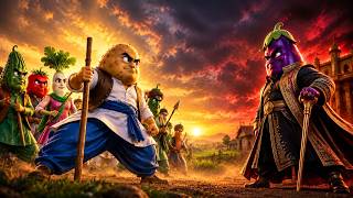 Baingan Ki Baghawat Ek Gaon Ki Jung-e-Azadi| 3D Vegetable Cartoon Story #vegetablestory