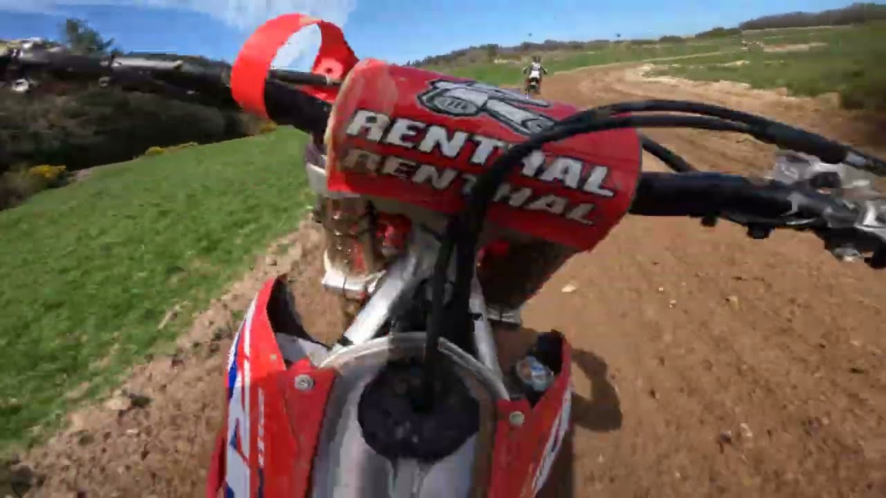Racing A 2023 CRF250 At Tincleton Motocross Track - POV