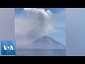 Stromboli Volcano Erupts, Spews Ash and Lava