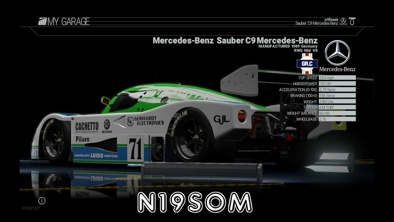 Sauber C9 Mercedes Benz Monza