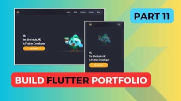 [Part 11] Flutter Web Tutorial - Build Portfolio Website in Flutter #flutterweb
