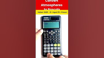 How to Convert Atmospheres (atm) to Pascals (Pa)!