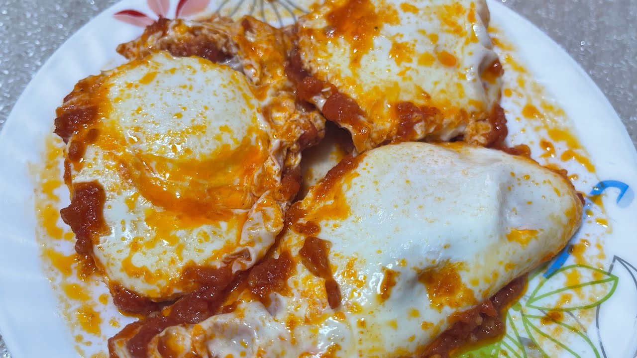 قسويلة طوماطيش بالبيض ضربة في البنة