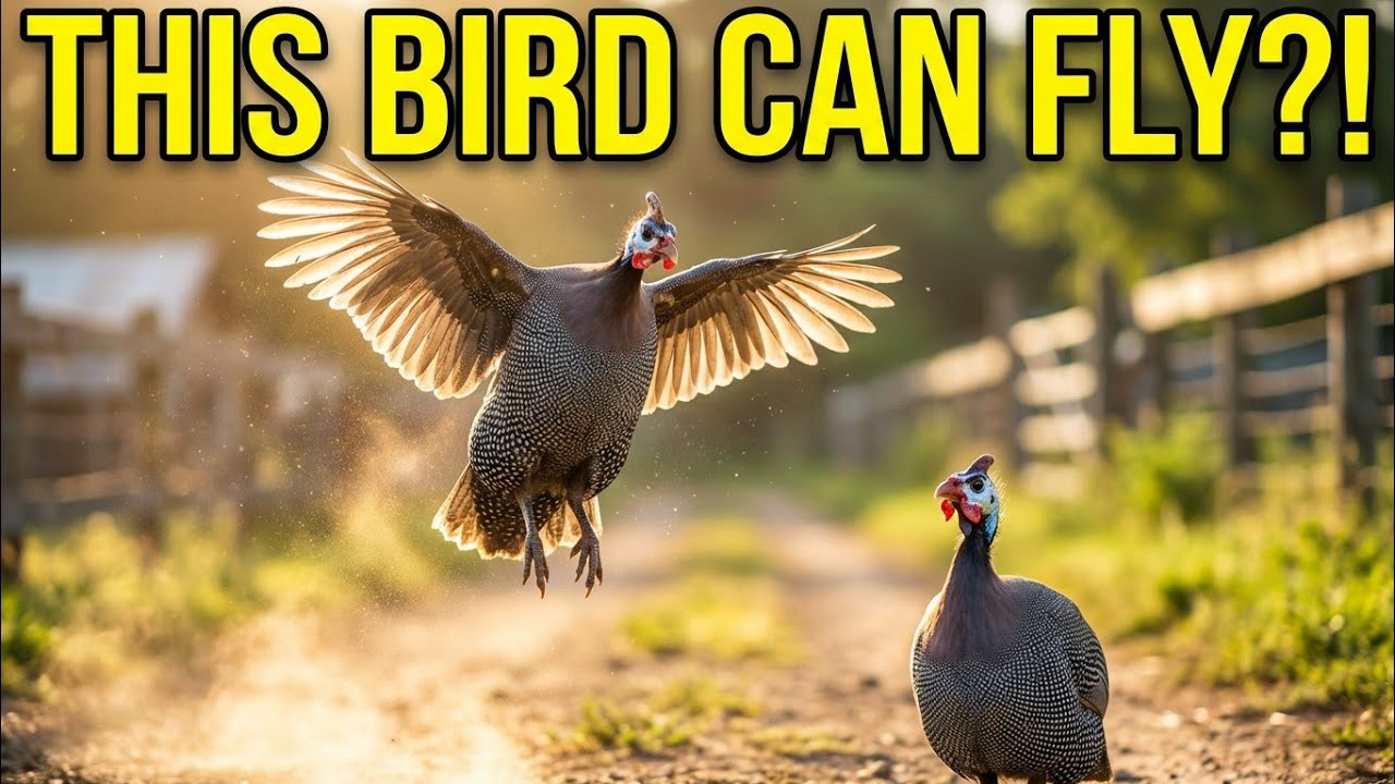 Guinea Fowl Can Fly?! Amazing Bird | Gul Zoo
