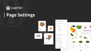 Cartsy Page Settings