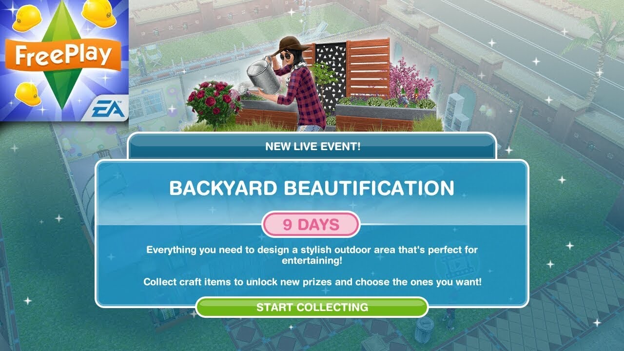 Simsfreeplay Backyard Beautification Live Event The Ultimate Home