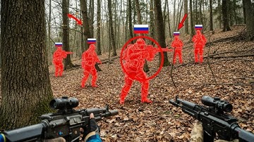 Ukrainian snipers equipped with thermal scopes targeted Russian soldiers at night