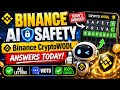 Theme Binance AI Safety|Binance CryptoWODL Answers Today |All Letters,WOTD #binance #bitcoin #crypto