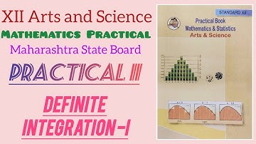 12th Maths Practical book Answers 📚 Practical| practical no.11 - Definite Integration -I