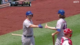 NYM@WSH: Murphy scores deGrom on double to left