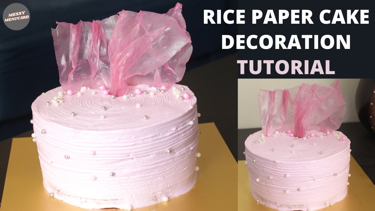 Elevate your cake with unique cake decorations rice paper designs