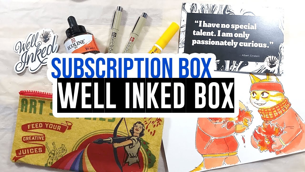 Well Inked Box subscription box Winter 2018 Box! 🇨🇦 📦 YouTube
