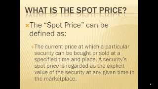 What is the spot price of precious metals