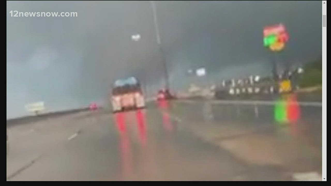 Video shows tornado on the ground near Hwy. 62, I-10 in Orange Co ...