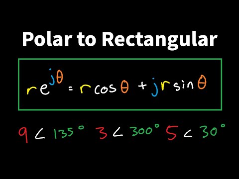 Complex Plane and Turning Polar Coordinates to Rectangular Coordinates - AC Circuit Analysis