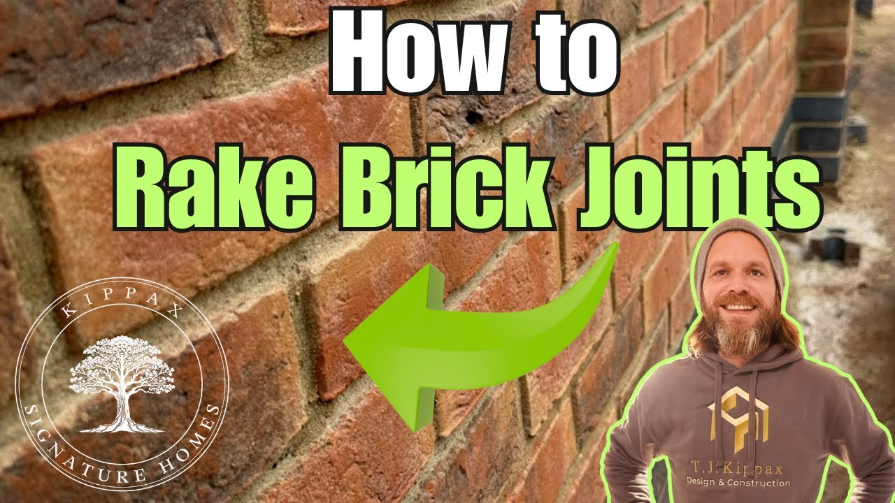 How to Rake RECESSED JOINTS Brickwork Like a Pro 🧱
