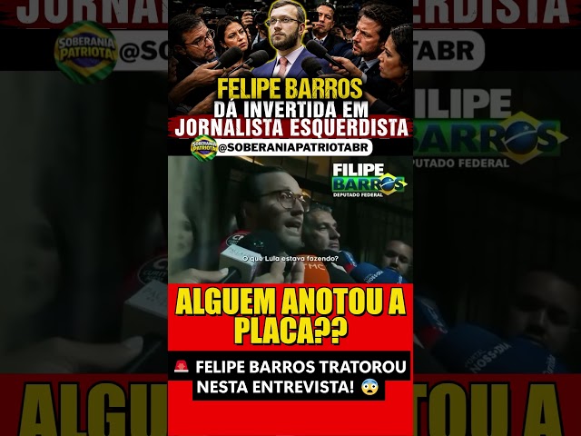 FELIPE BARROS REBATE JORNALISTA E A ENTREVISTA #lapada  #brasil #noticias #bolsonaro