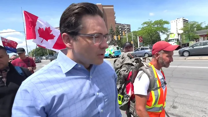 Conservative MP Pierre Poilievre joins 'March to F...
