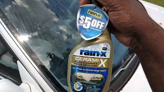 rain x ceramic x glass treatment & cleaner water 💧beading technology demo review