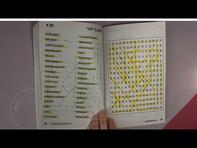 ASMR Doing #23 In Word-Finds