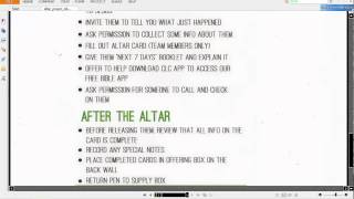 Altar Prayer Team Video Training