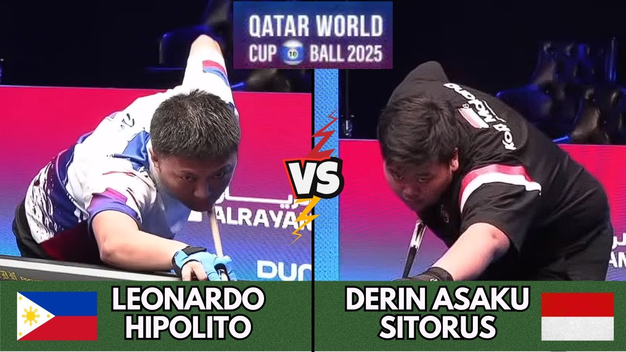 UNSTOPPABLE Derin Sitorus! His Best Performance vs Hipolito | Qatar World Cup 10-Ball 2025