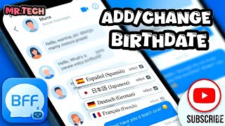 How to Add your Birthdate in BFF Messenger  screenshot 3