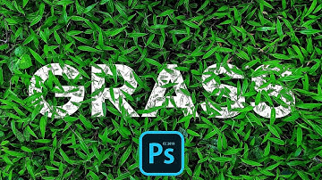How to put Text under Grass (ps touch | ps cc 2019)