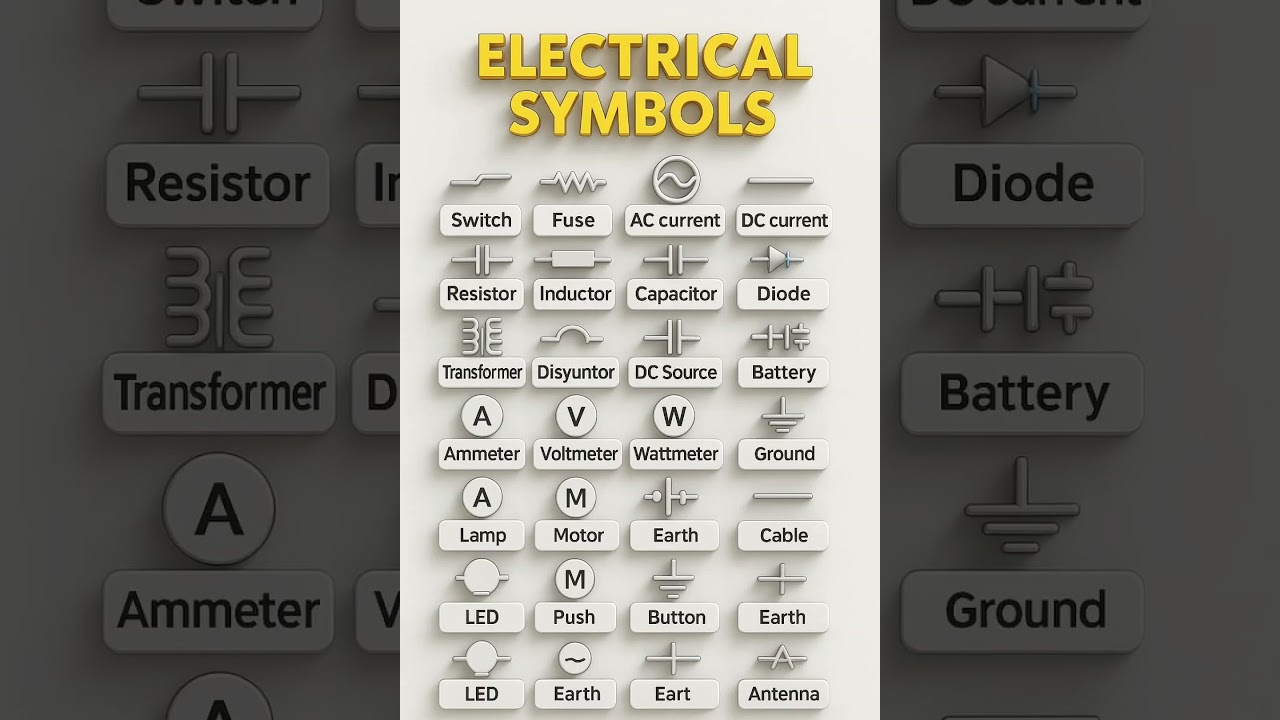 Essential Electrical Symbols Chart ⚡💡