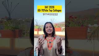 XAT 2026 60-70%ile Top Colleges #mba