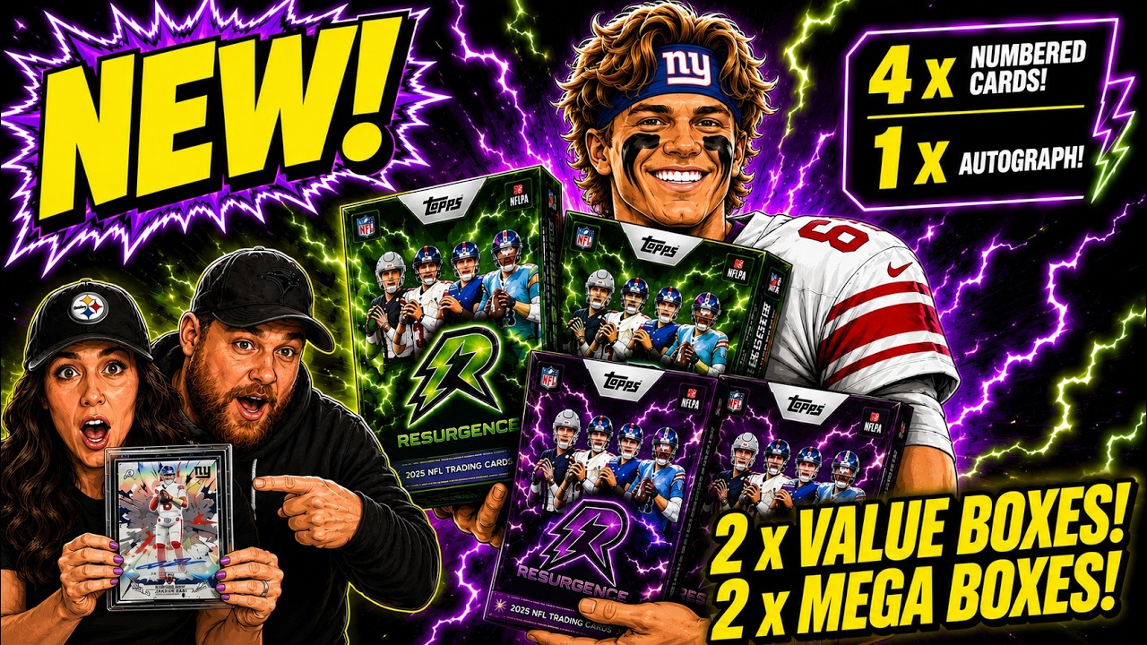⚡️RETAIL HEAT!⚡️Opening 2025 Resurgence 🏈 2 x Value Boxes, 2 x Mega Boxes